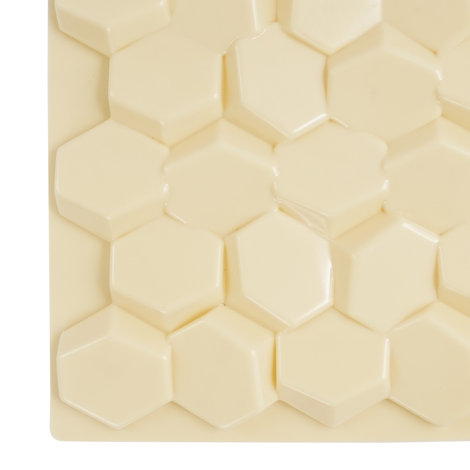 Beige 21.3" x 21.3" 3D Honeycomb Tile Brick Wall Sticker Waterproof Wall Panels