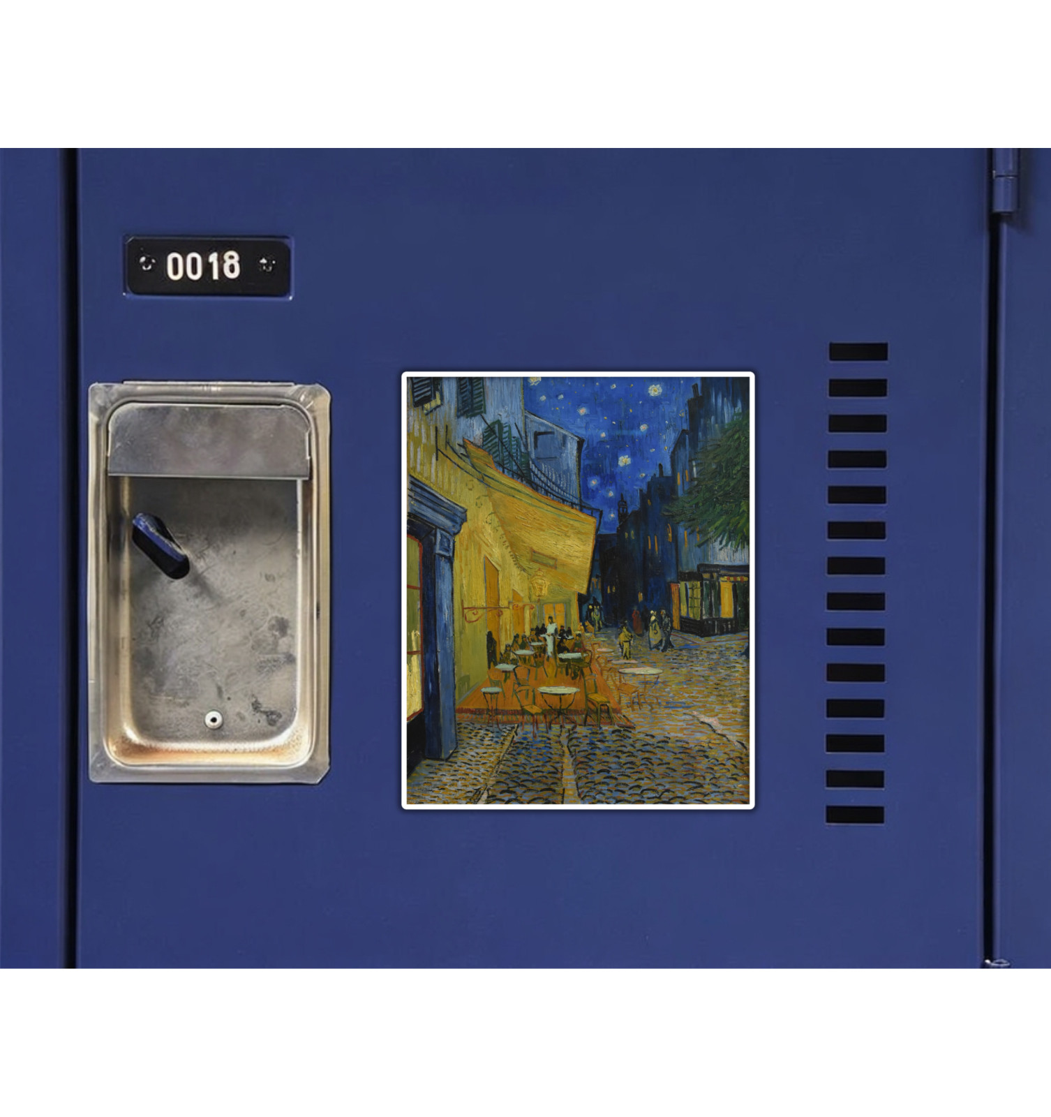 The Cafe Terrace at Night Vincent Van Gogh Fridge Magnet or Laptop Sticker
