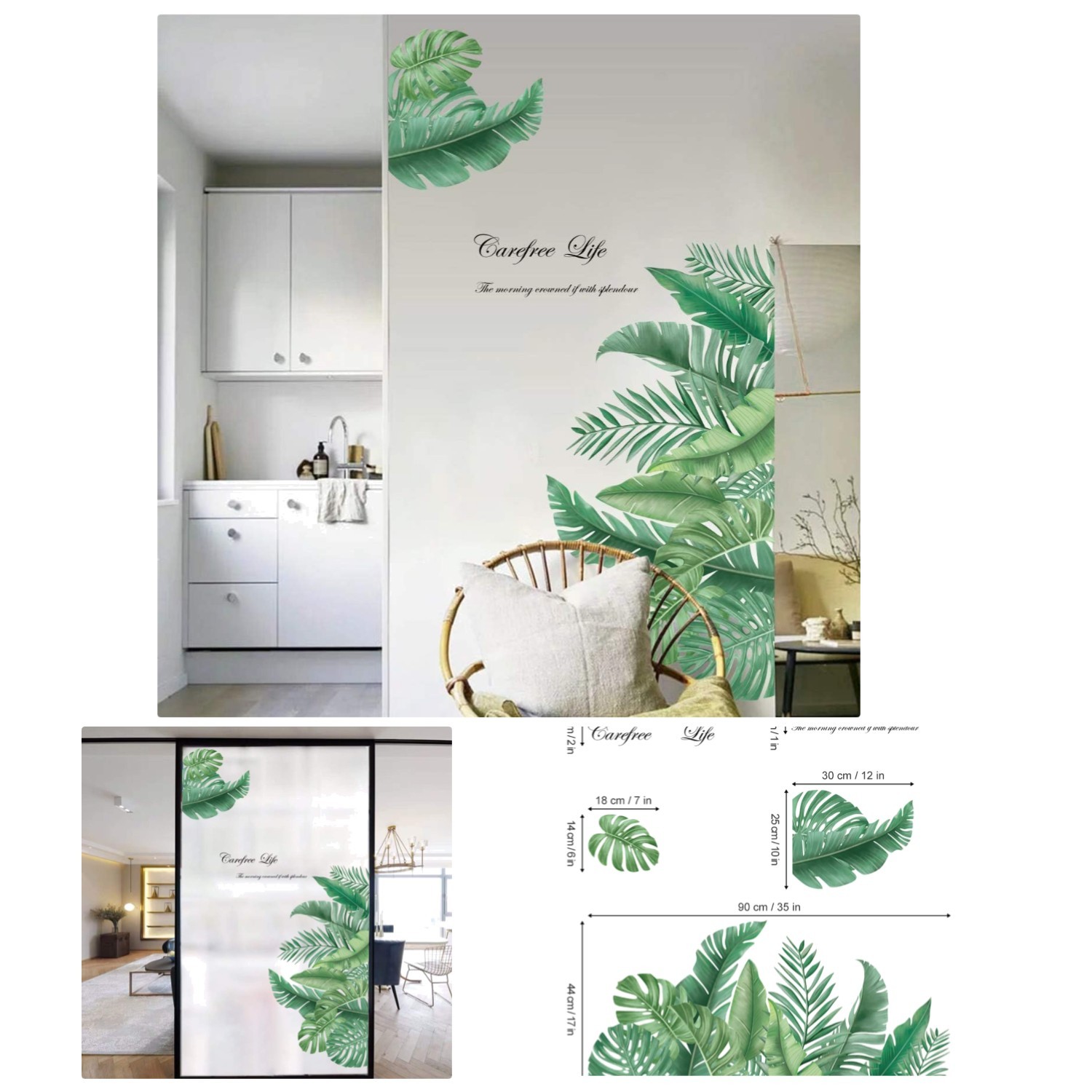 Transformative Green Leaves Wall Decor – Perfect for Indoor and Outdoor Spaces
