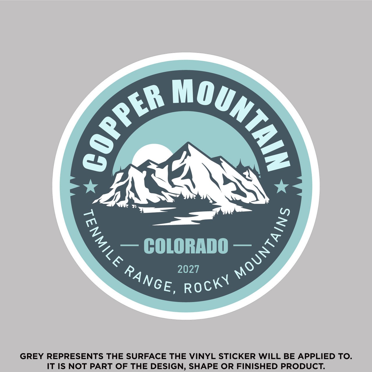Copper Mountain Vinyl Sticker Decal
