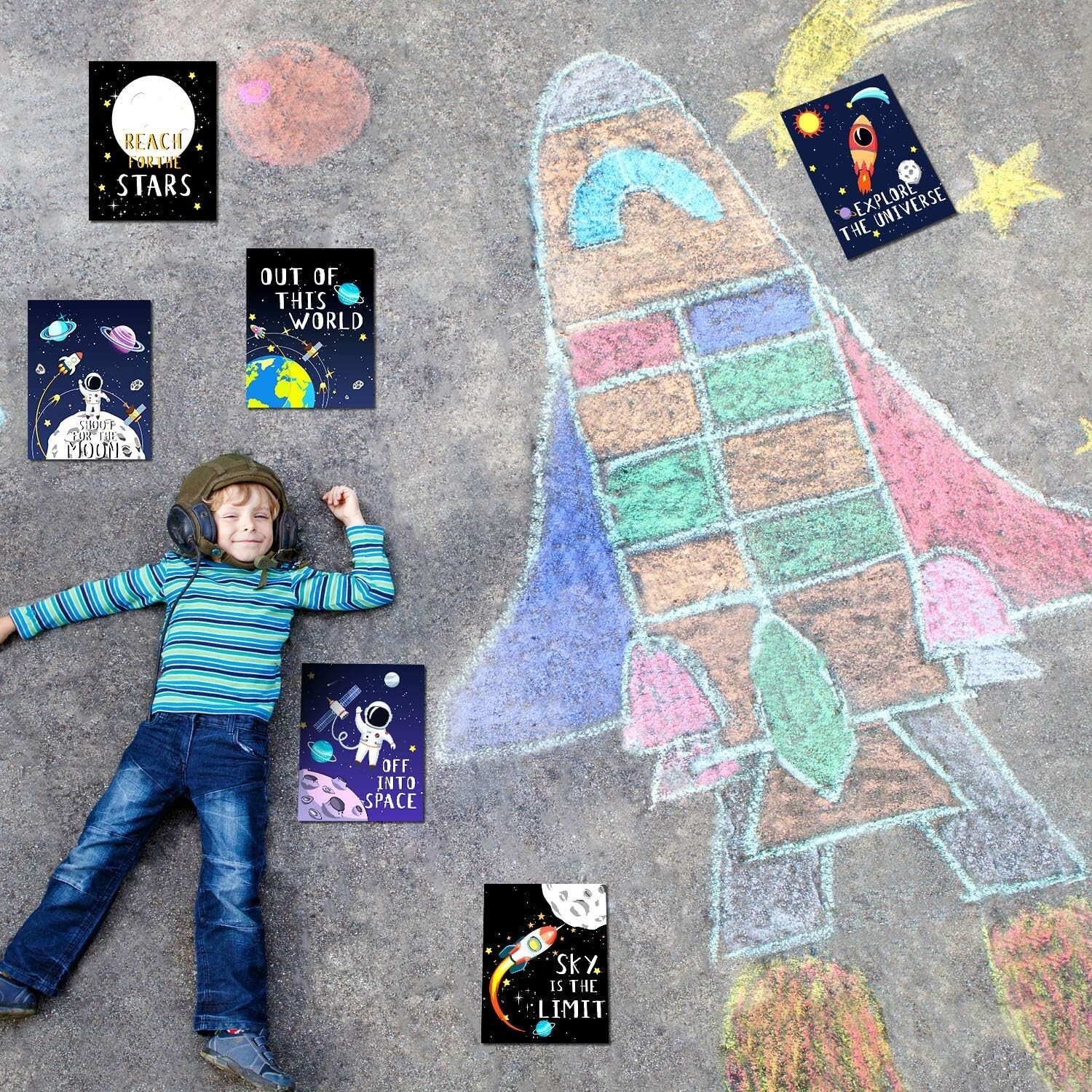 Chic Space Posters for Boys and Girls Playroom – Inspirational Room Decoration