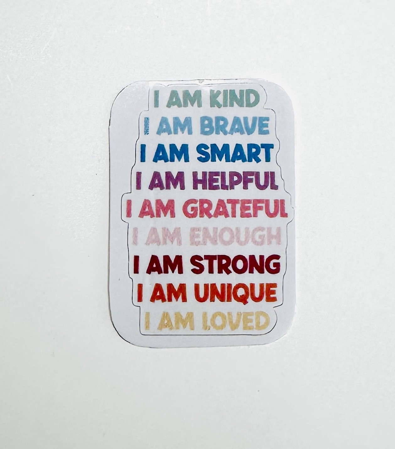 I Am Kind I Am Brave Sticker Decal Positivity Self Love Motivational Inspiration