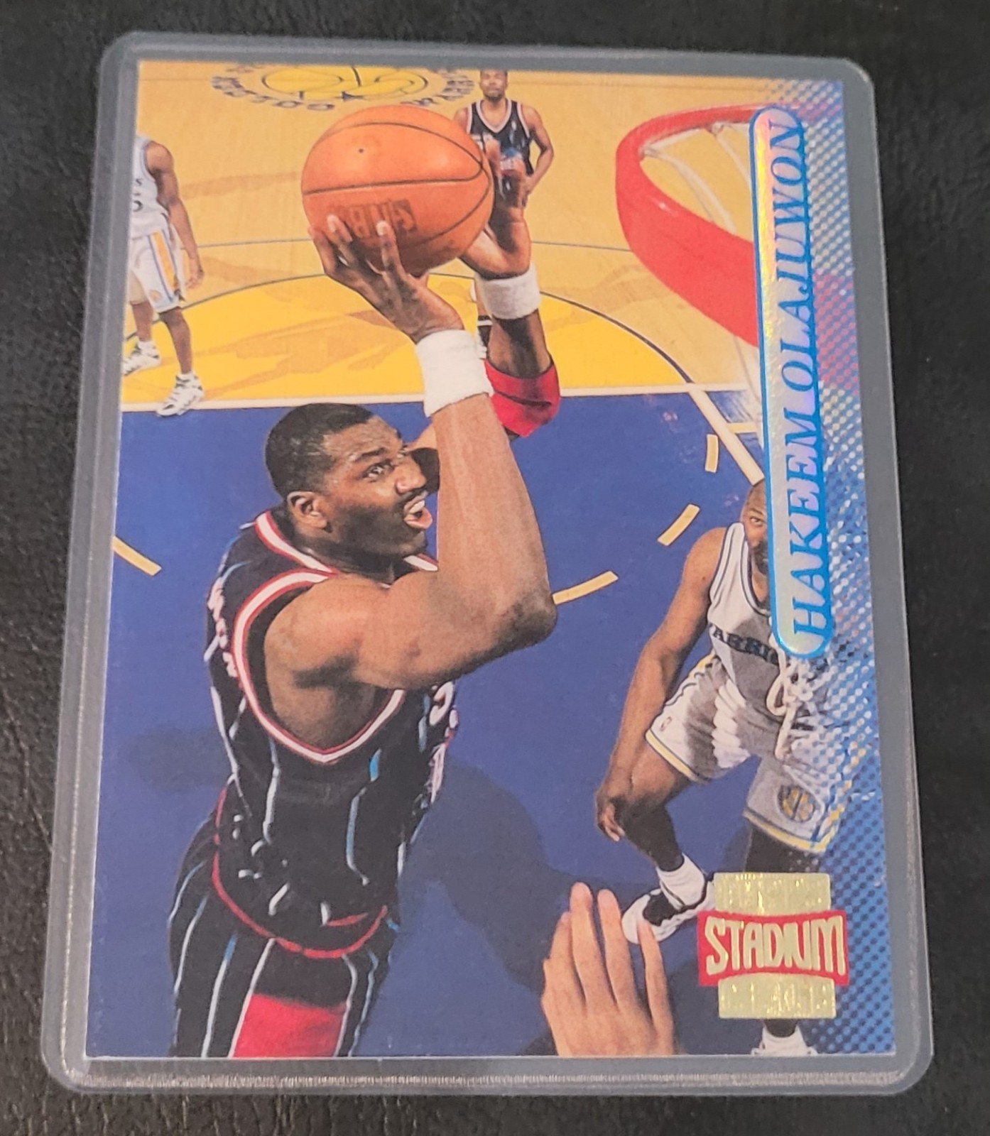 Hakeem Olajuwon Basketball Card HOF Fridge/Locker/Cabinet Laminated Magnet