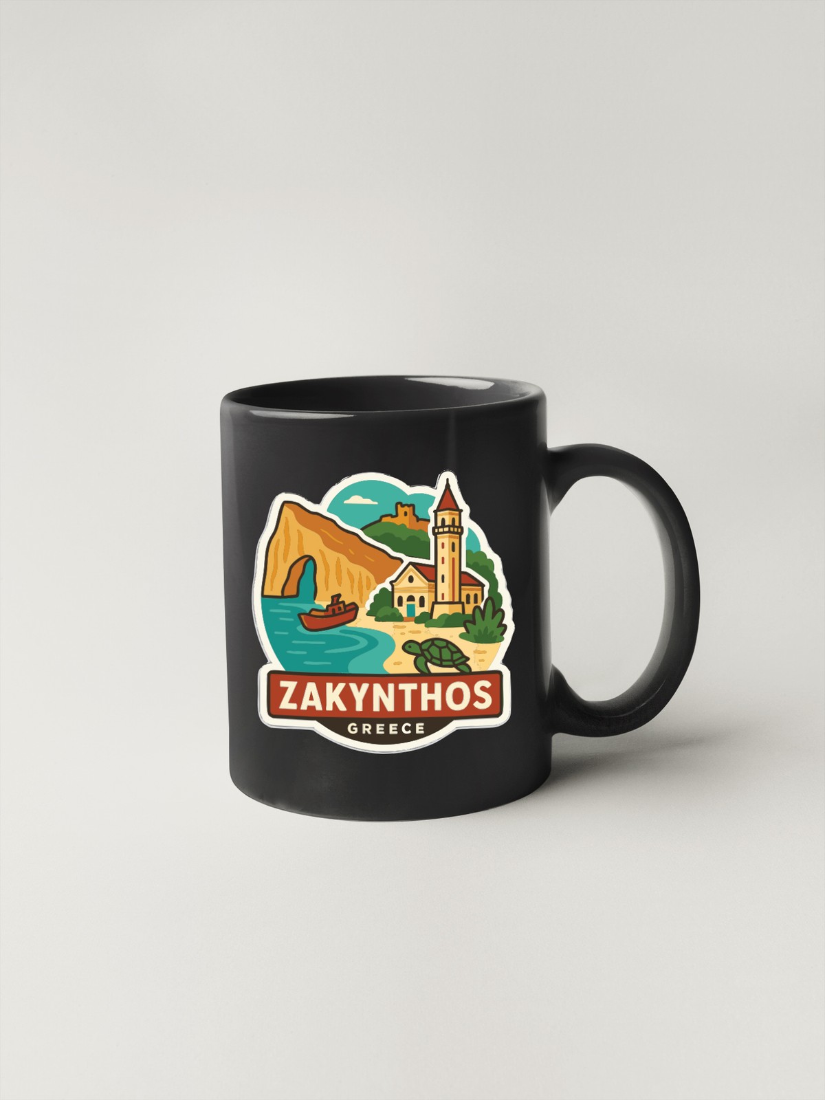 Zakynthos Greece Sticker Decal Vinyl Die-Cut City Skyline Landmark Design
