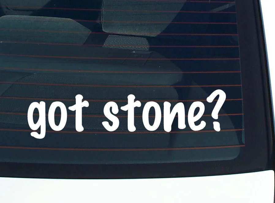 got stone? FUNNY VINYL CAR DECAL STICKER FAMILY LAST NAME
