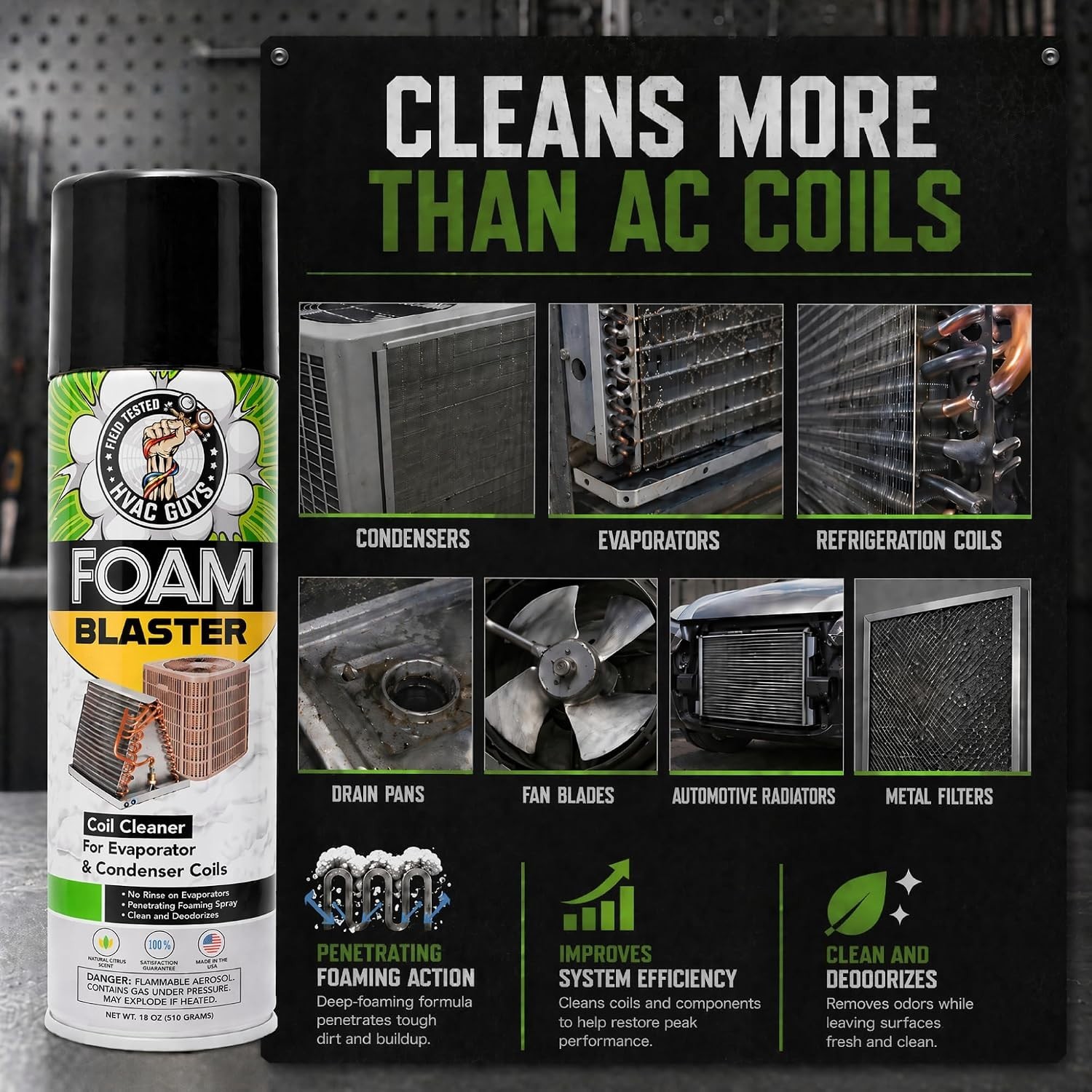 Foam Blaster AC Coil Cleaner for Unit 18 Fl Oz (Pack of 6)