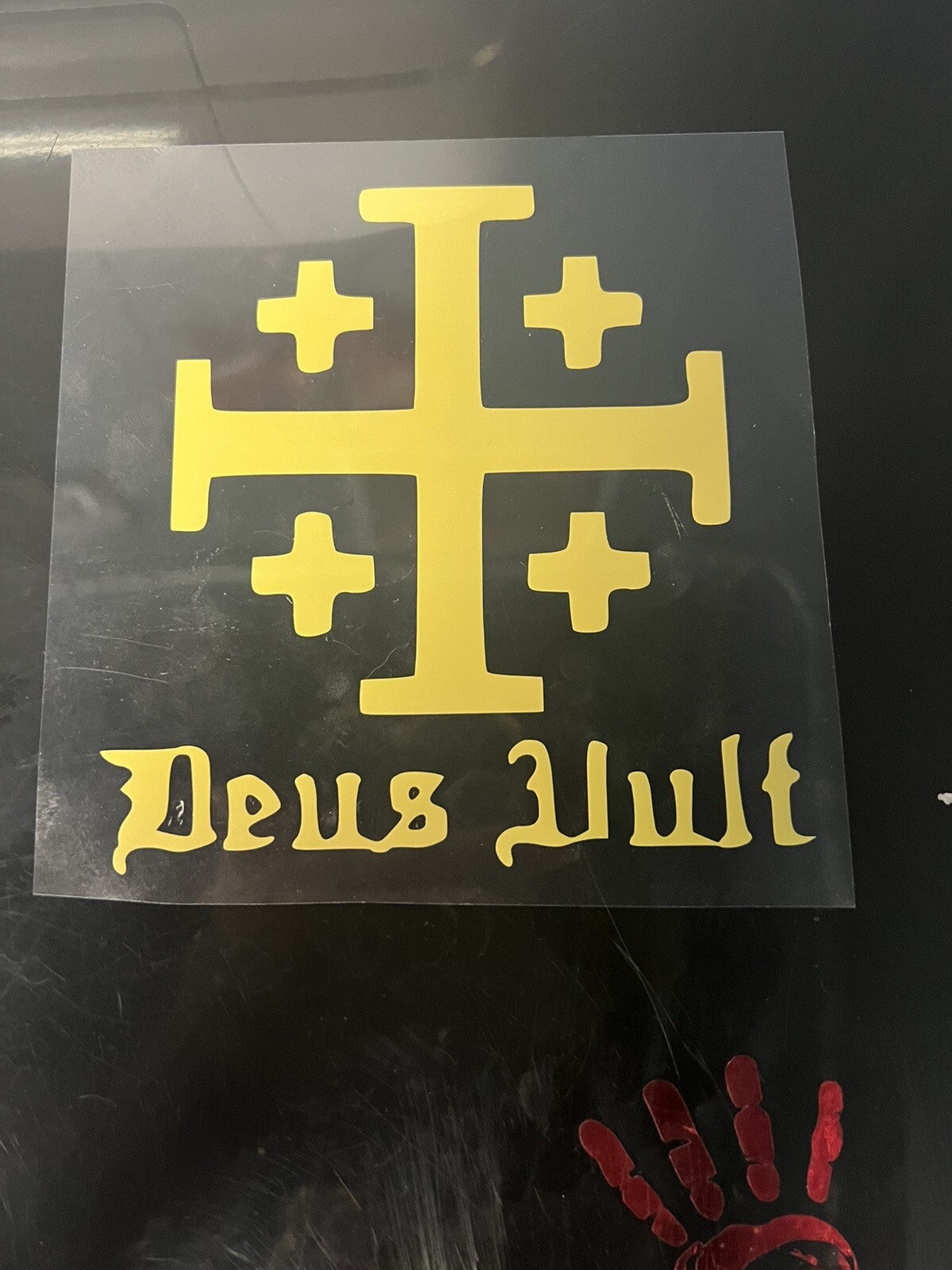 Knights Templar – Deus Vult Vinyl Sticker Or Iron On