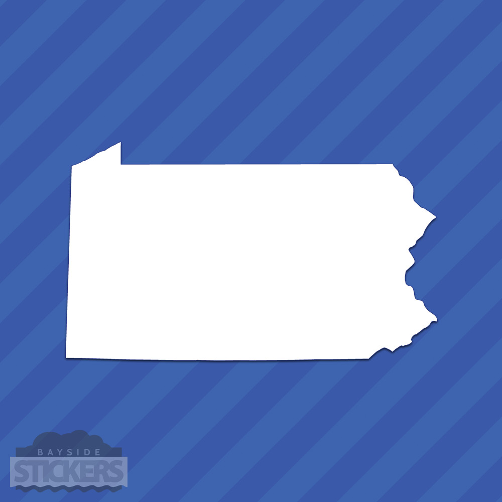 Pennsylvania PA State Outline Vinyl Decal Sticker