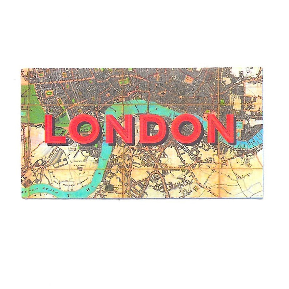 London Sticker Die Cut Vinyl Vintage Map UK Travel England Scrapbooking Decal