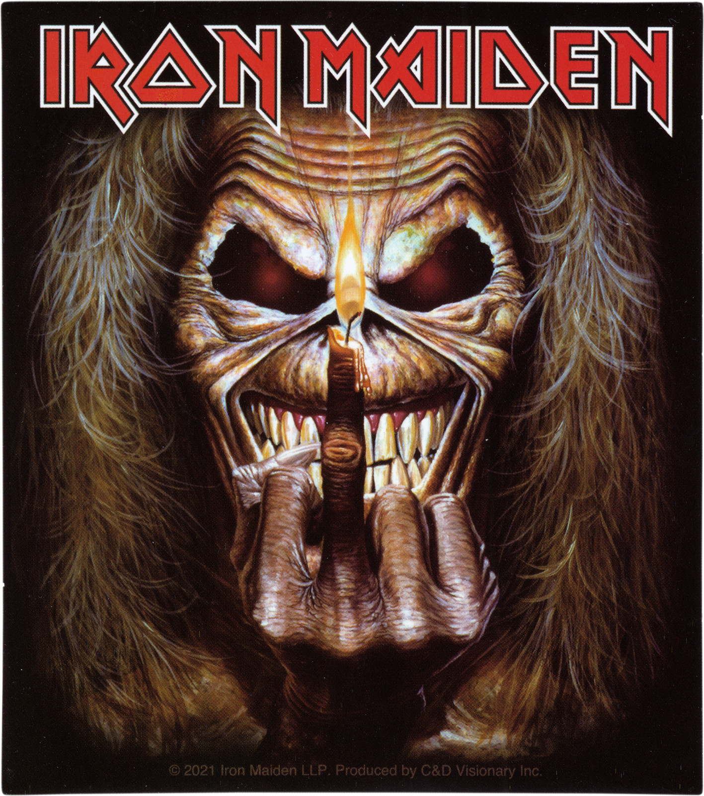 Sticker – Iron Maiden Candlelight Eddie Heavy Metal Music Band 4.5" Decal #5827