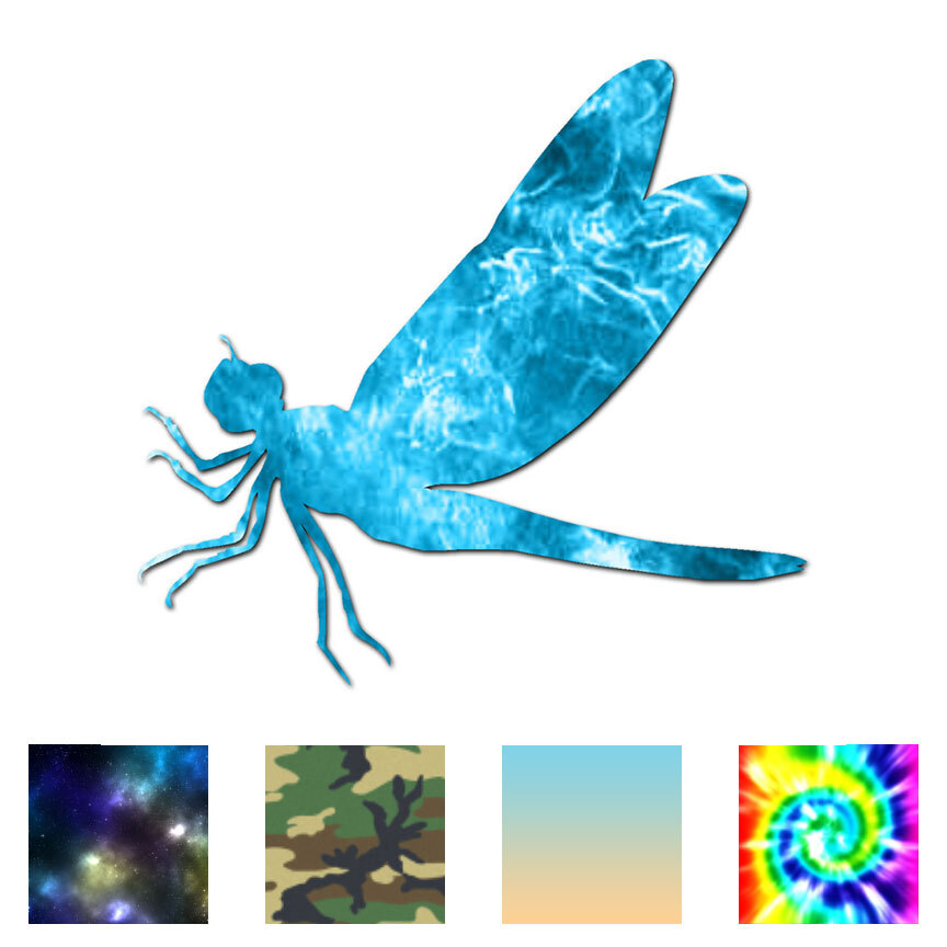 Dragonfly Insect Bug – Vinyl Decal Sticker – Multiple Patterns & Sizes – ebn2906