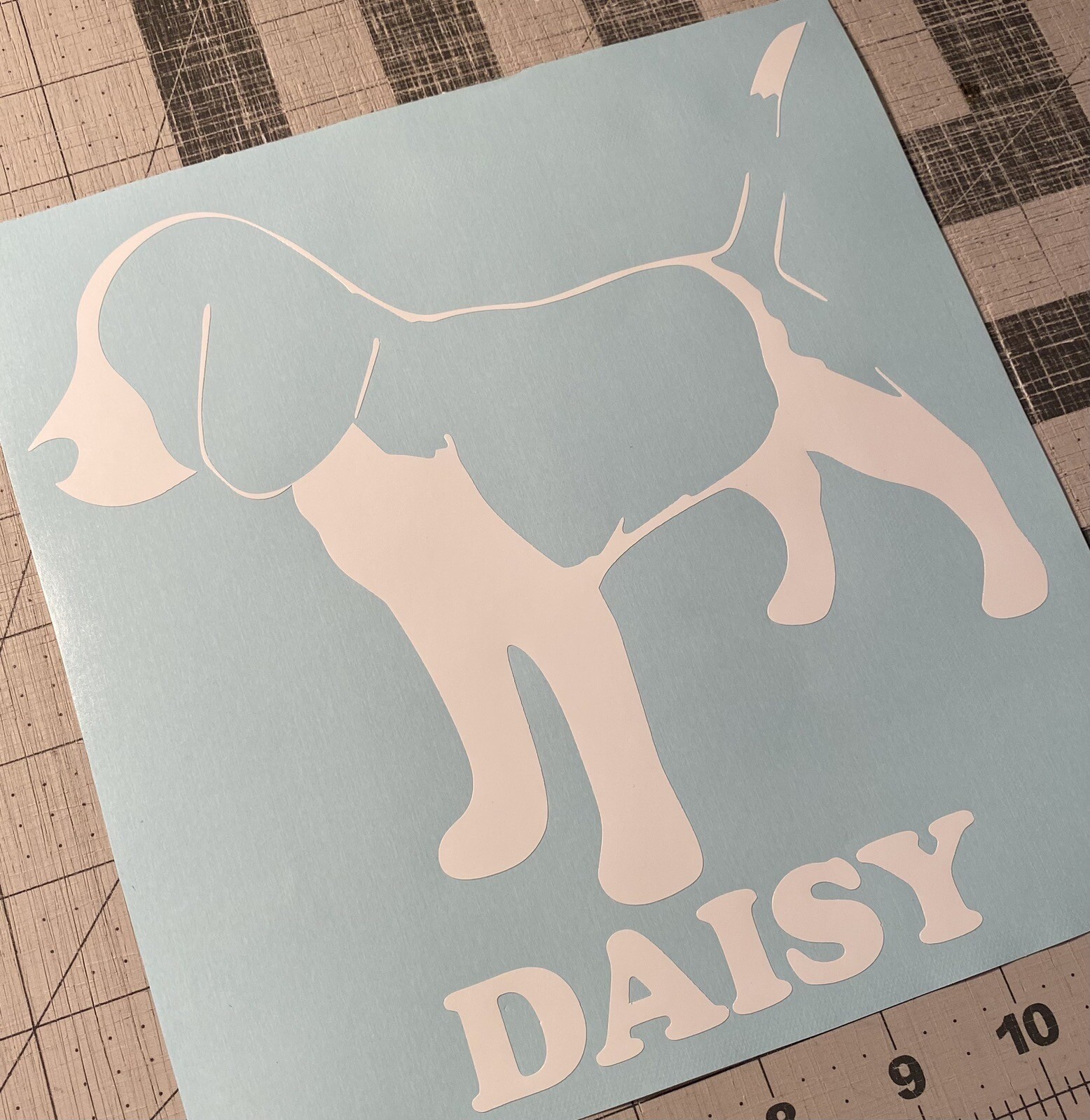 Vinyl Decal for Window – Beagle Mom (May Personalize w/ Name)