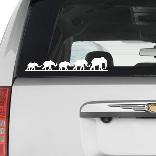 Cute Elephant Family Vinyl Decal Sticker for Macbook Laptop Car Window Wall Door