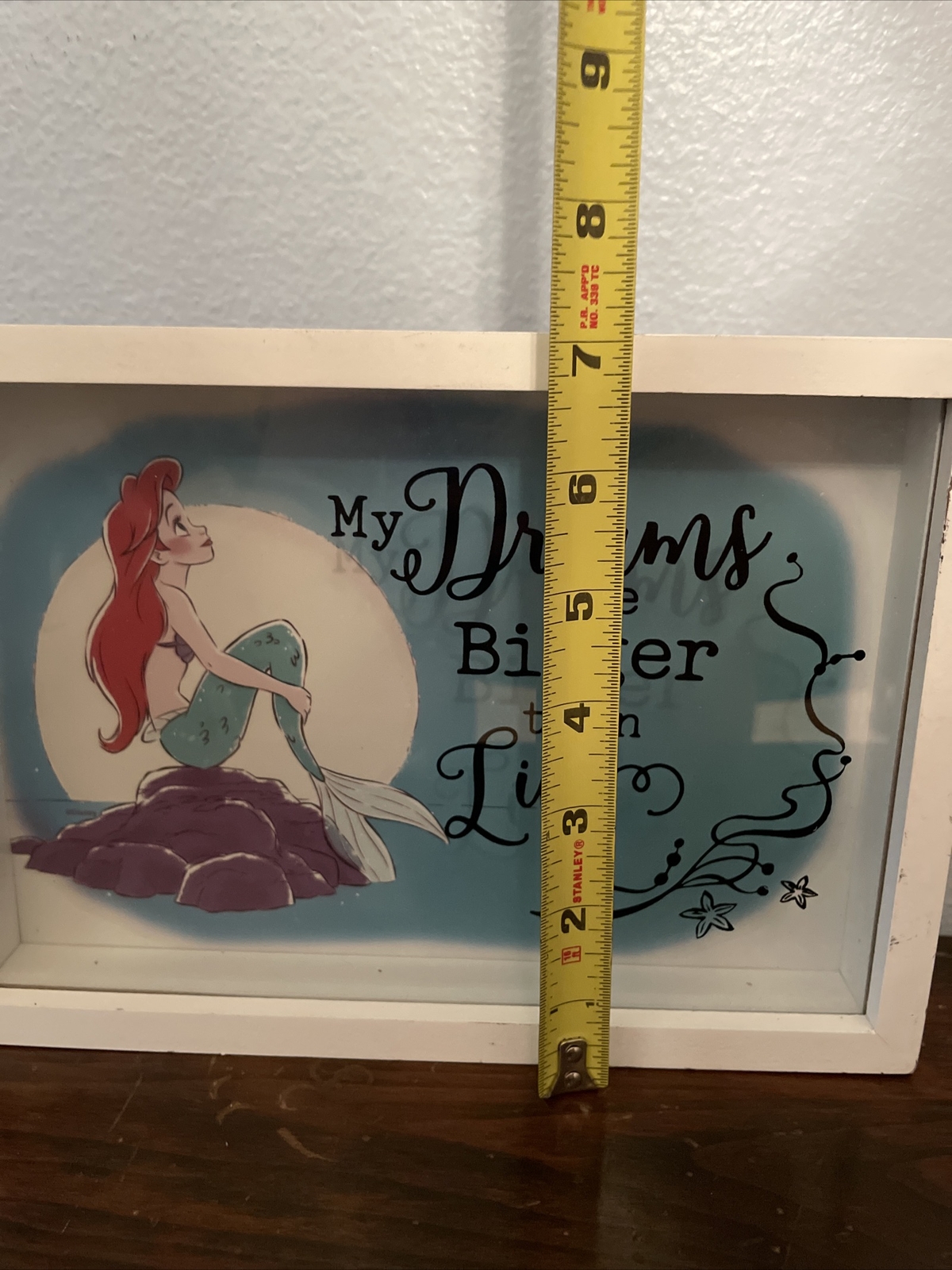 Disney The Little mermaid “my dreams are bigger than life” wall decor plaque