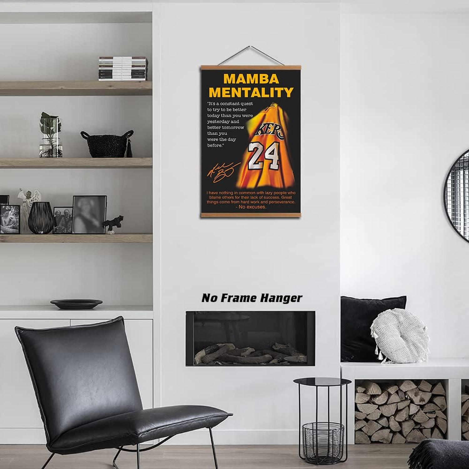 Black Mamba Inspirational Quotes Poster, Black Mamba Mentality Wall Art Decor…