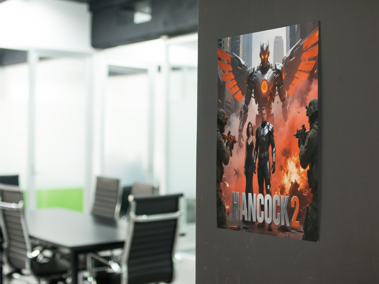 HANCOCK 2 Movie Wall Vinyl Decal Poster Print (Removable Adhesive)