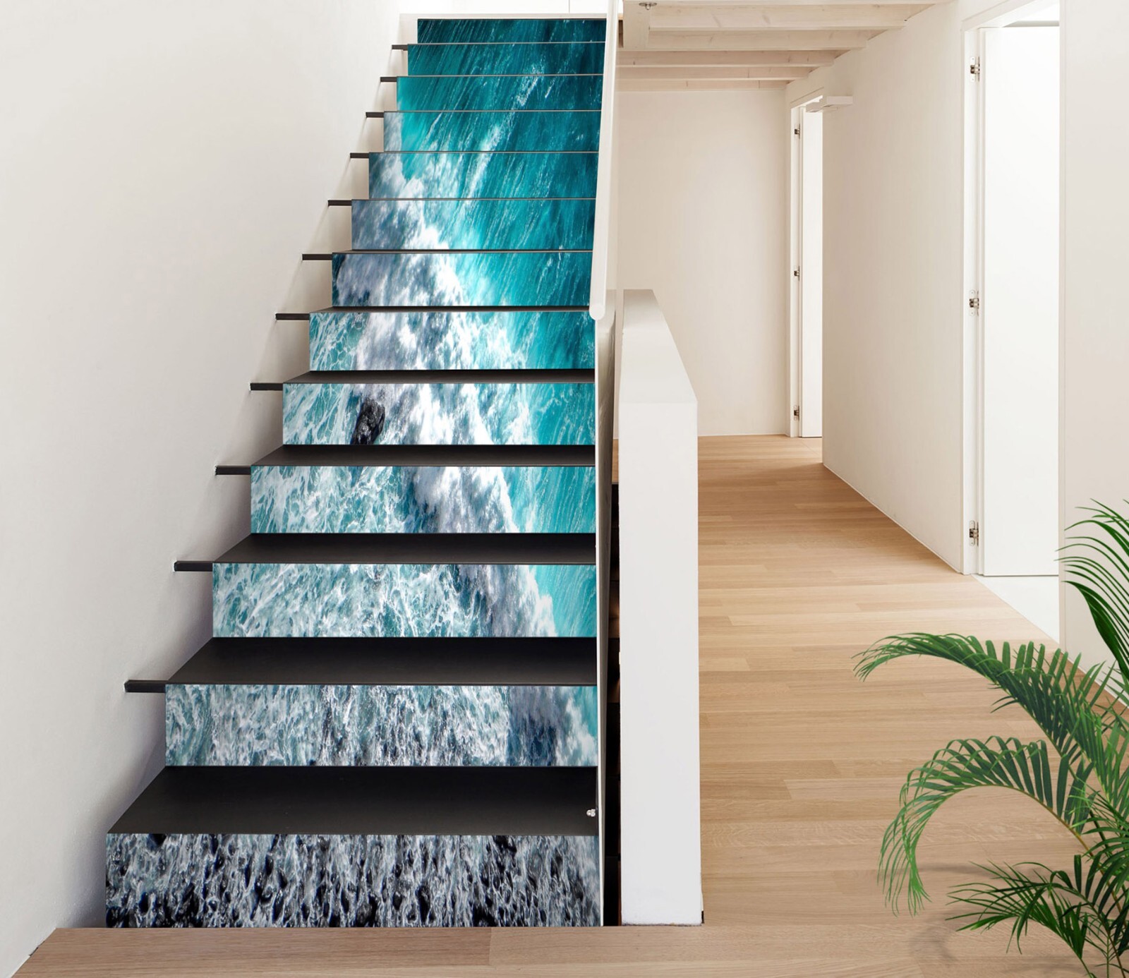 3D Beautiful Sea 8553 Stair Risers Decoration Photo Mural Decal Wallpaper Rom