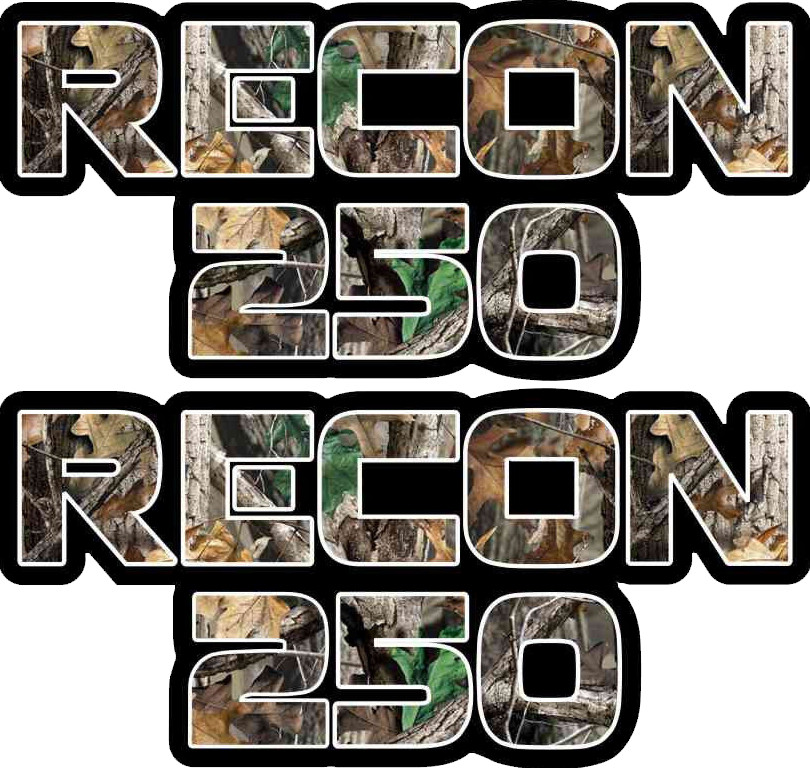 Recon 250 Camo Gas Tank Graphics Sticker Decal