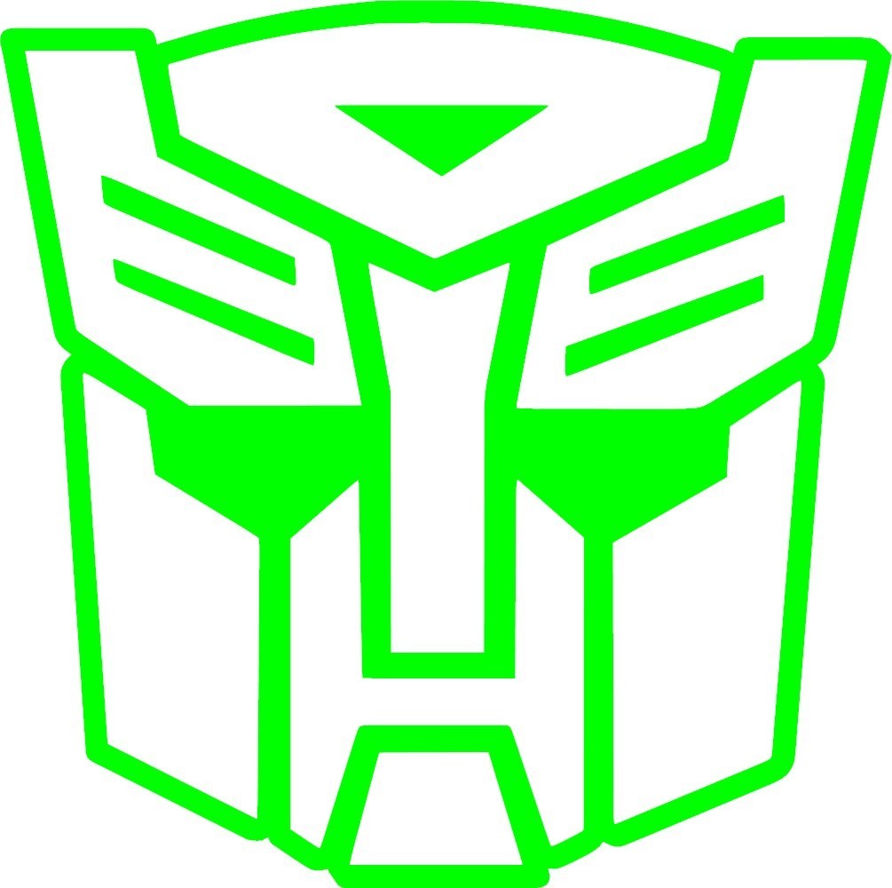 Outlined Transformers Autobot Decal Vinyl Sticker laptop helmet window wall door