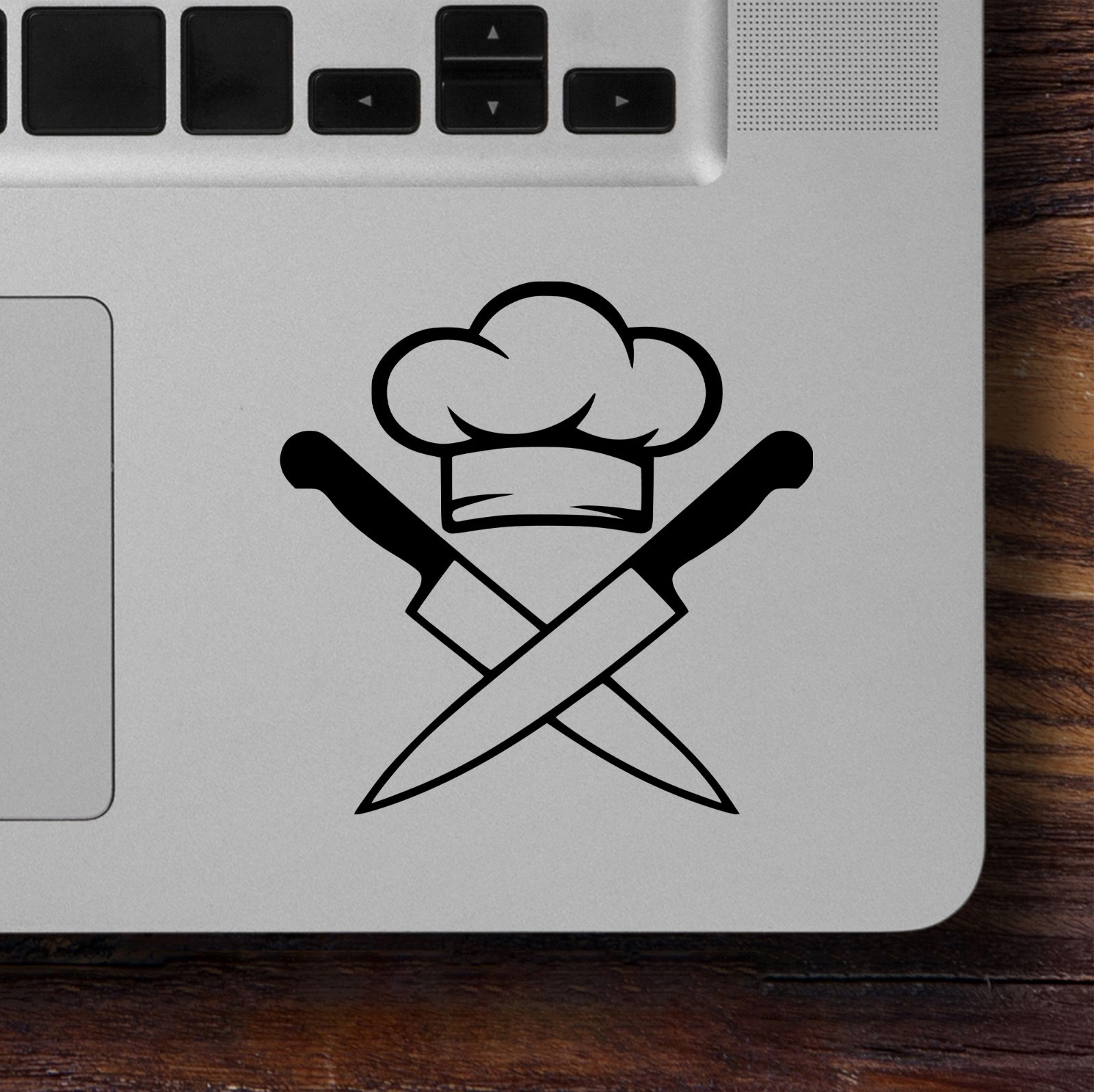 Crossed Kitchen Knives with Chef Hat Vinyl Decal – Cooking Culinary Sticker