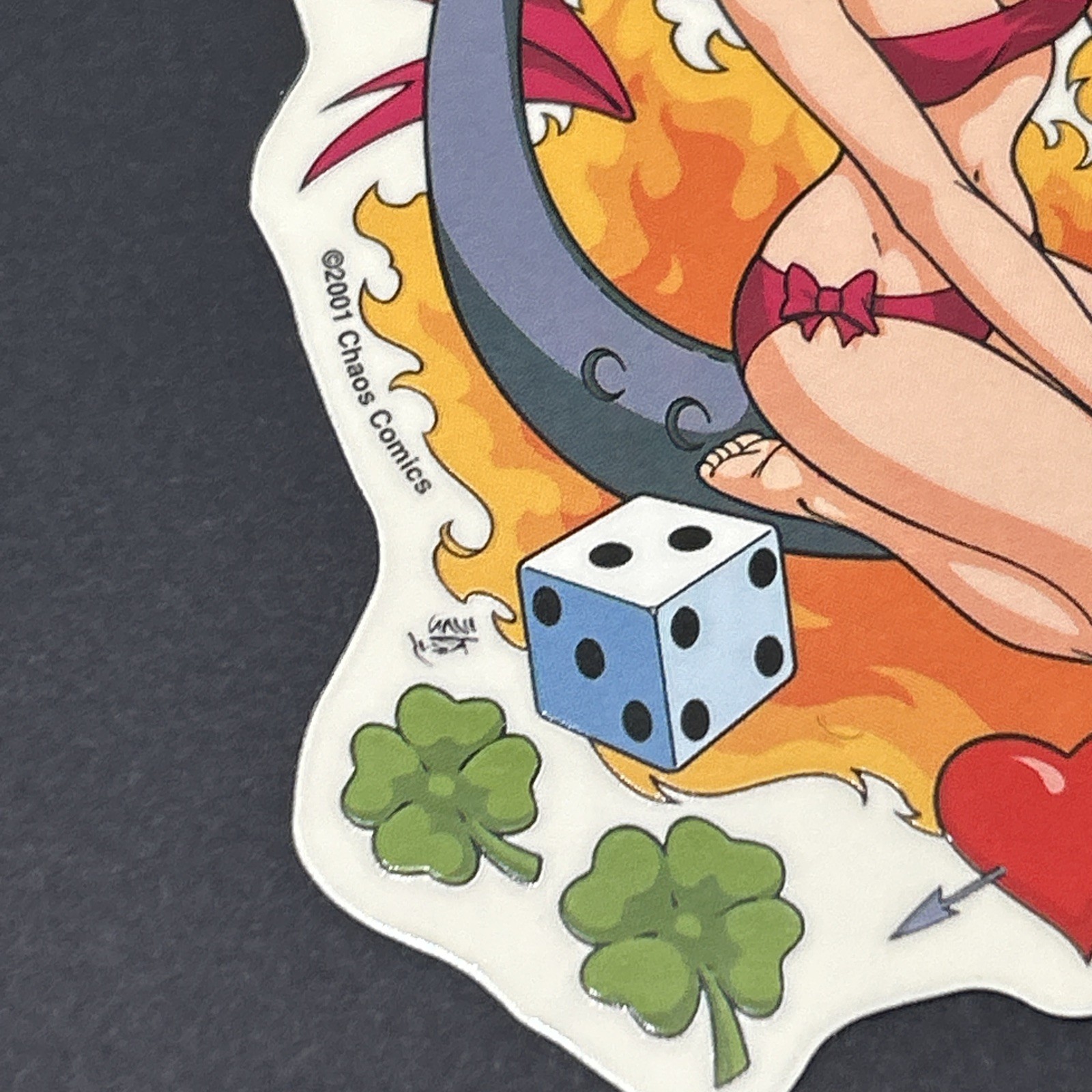 3 Yujean Lady Luck Horseshoe Pinup, Man’s Ruin, Surfer Bikini Girl Sticker New