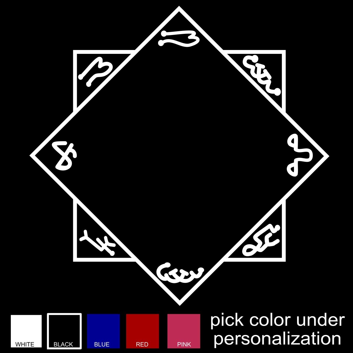 Alastair's Reaper Trap Symbol, Supernatural Decal, you pick color and size
