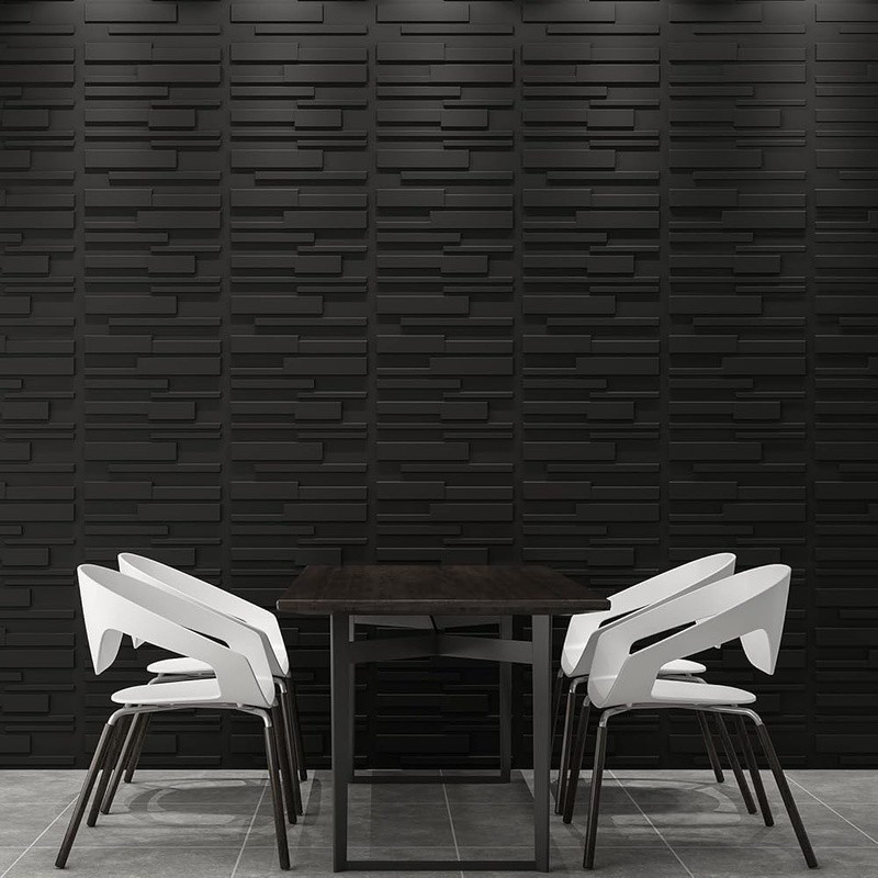 Premium PVC 3D Wall Panels Light Weight Fire Resistant Easy DIY Maintenance New