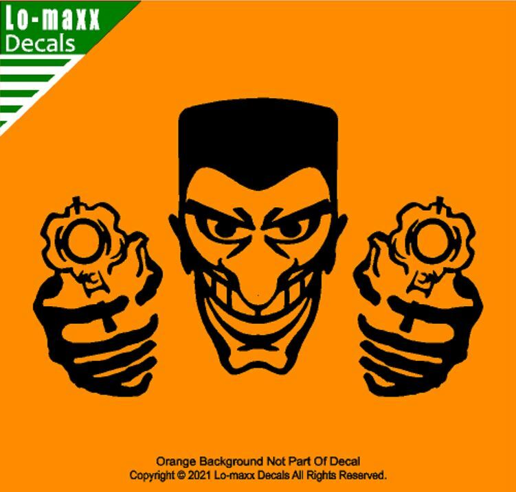 Gangster With Guns Sweet New Design Superior Quality Art Die Cut Vinyl Decal