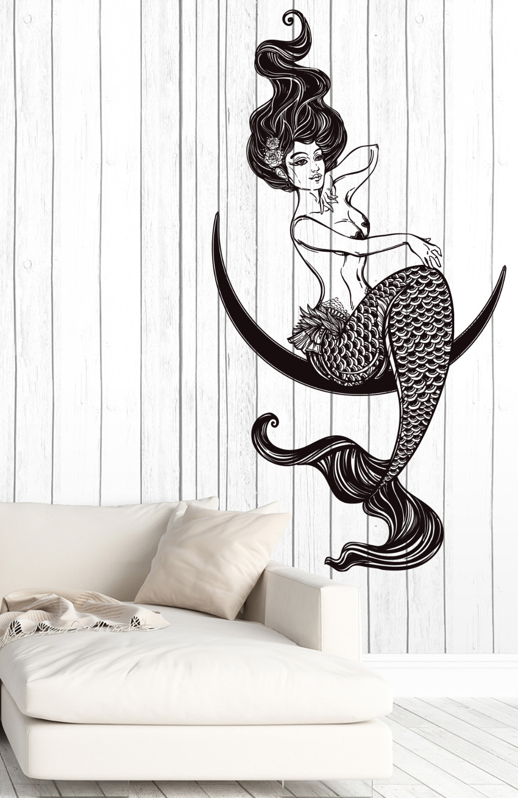 Vinyl Decal Wall Sticker Sexy Mermaid Fantasy Girl Ocean Home Decor (z4608)
