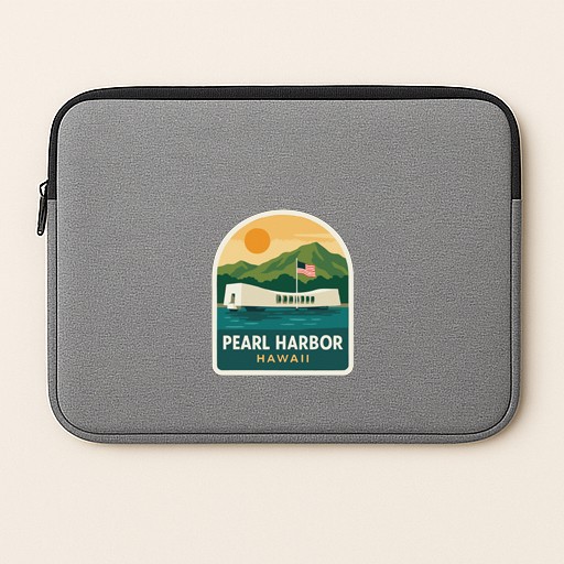Pearl Harbor & USS Arizona Memorial Iron On Heat Transfer Vinyl HTV Symbolic
