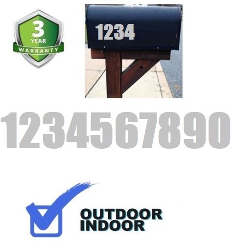 Lot of 40 White,Black,Silver,Blue Vinyl Mailbox,Tool Box,Locker Numbers [IMPACT]