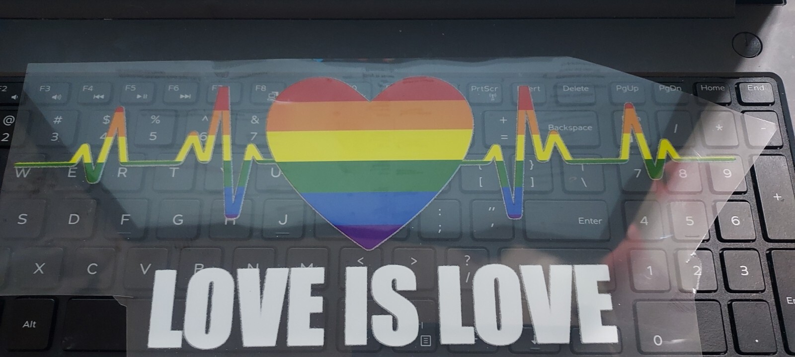 LGBTQ Love is Love Pride Sublimations Stickers Easy to Iron On T-shirt (3 Pack)