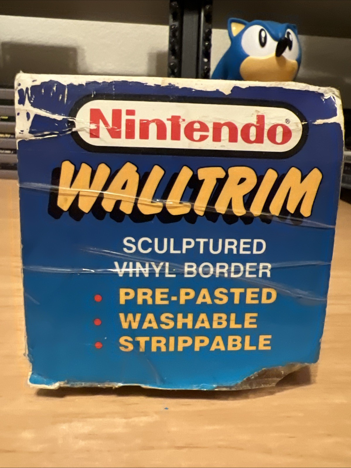 Nintendo Super Mario Vinyl Walltrim (1989) *Peach* New In Original Box 5 Yards