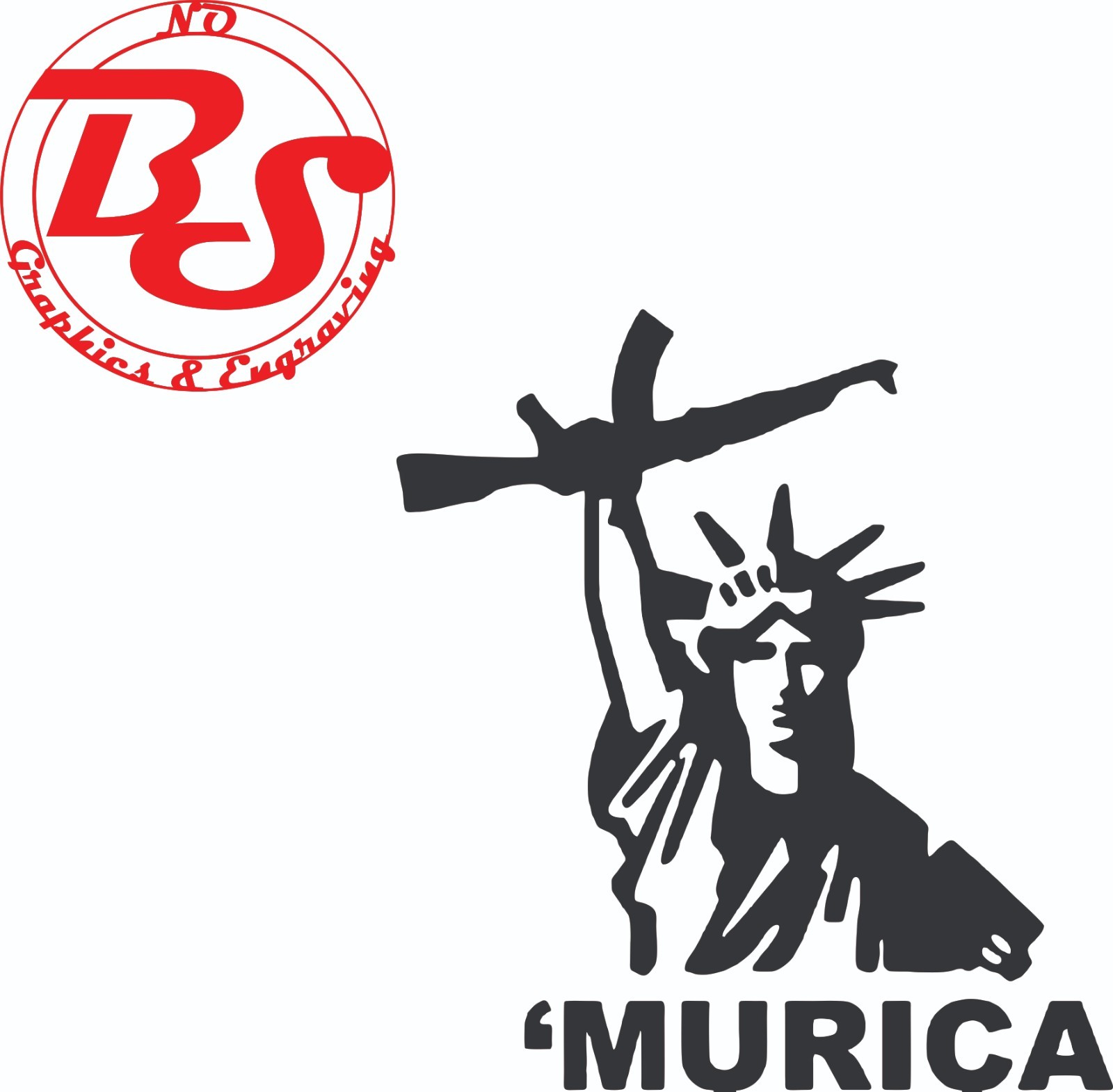 6" Size Matters Vinyl Decal America 2A Gun Sticker Funny XxX Racing Mancave noBS