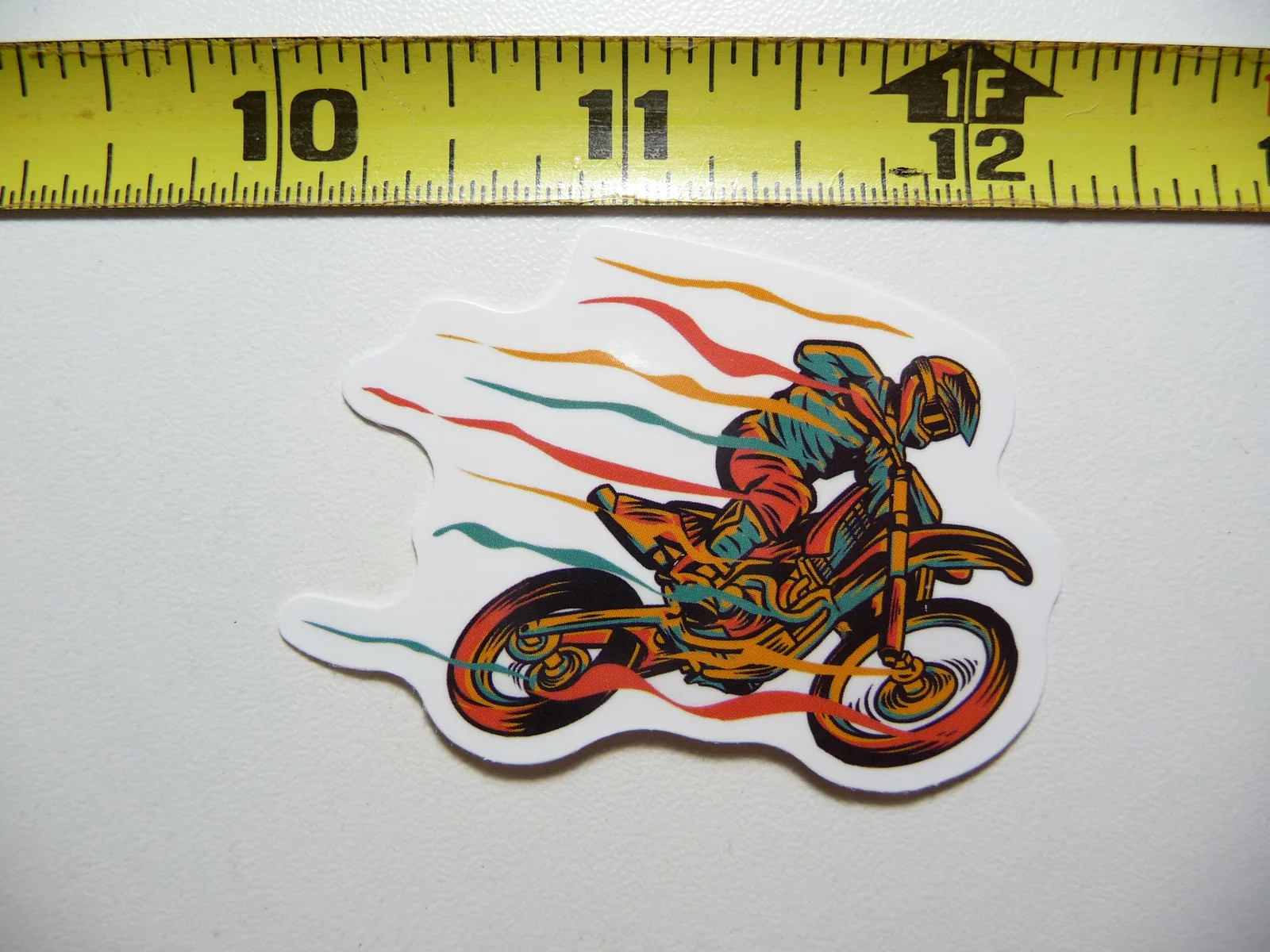 MOTORCYCLE BIKE SMALL STICKER DECAL AIR STREAMS RACER FAN LOVE TEAM VET