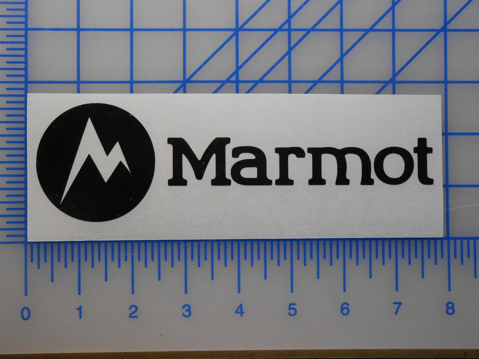 Marmot Logo Decal Sticker 13" 18" 23" Jacket Coat Pants Pack Tent Gloves Bag