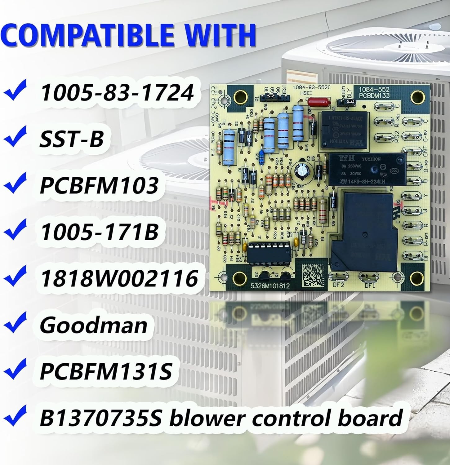 Upgrade PCBDM133S Defrost Control Board Replacement for Goodman and Amana Furnac