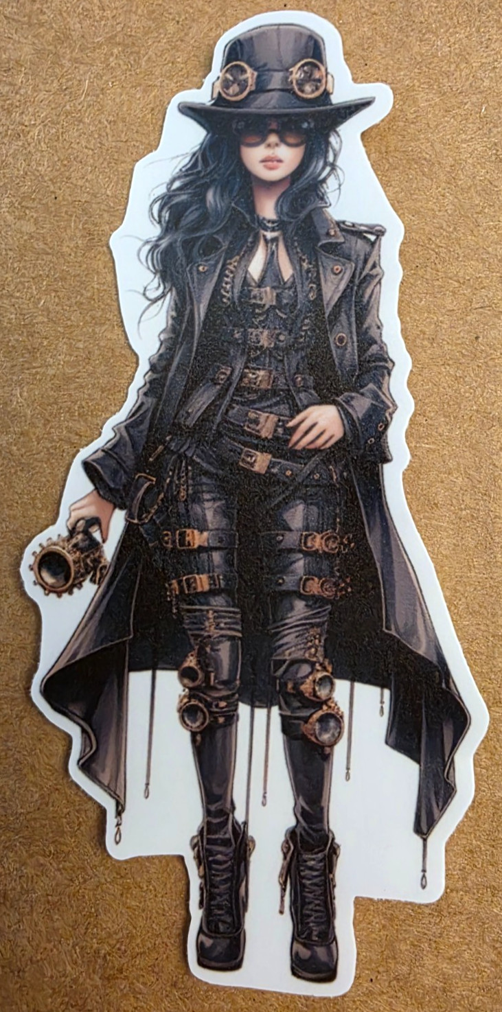 Halloween Sticker Girl Witch Vampire Ghost Gothic Steampunk Punk Emo Anime Manga