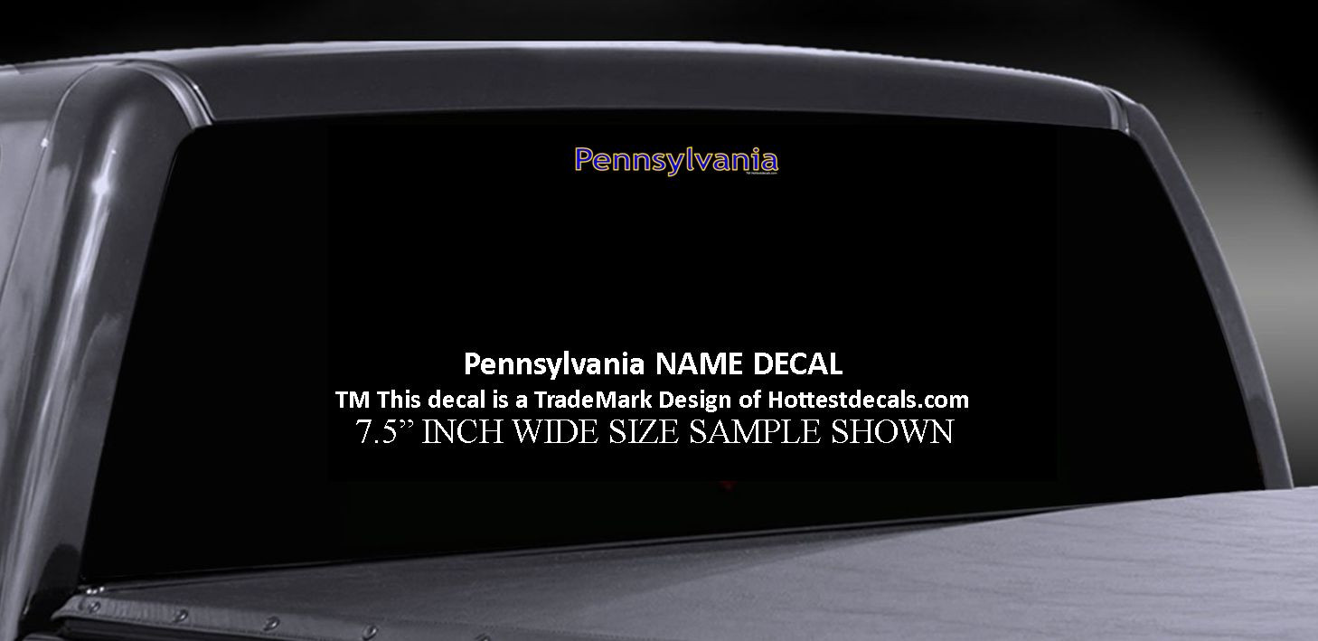 Pennsylvania Trout Fish Waterproof Decal Vinyl Car Truck Sticker PA BOWHUNTER