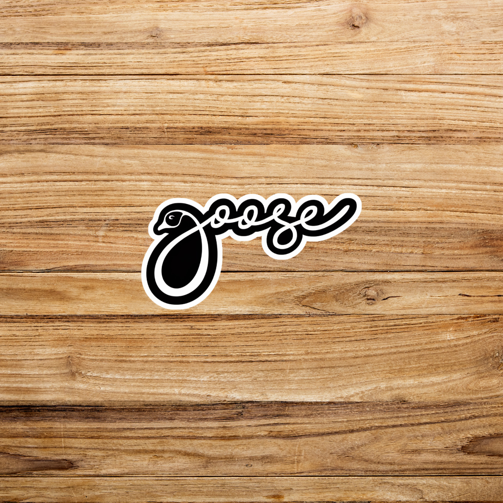Groovy Goose Retro 70s Style Vinyl Sticker – Funky Bird Decal #2753
