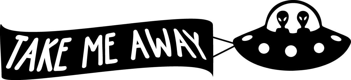 6 inch Alien UFO Take Me Away Flag Decal Window Sticker Car Space Ship Earth