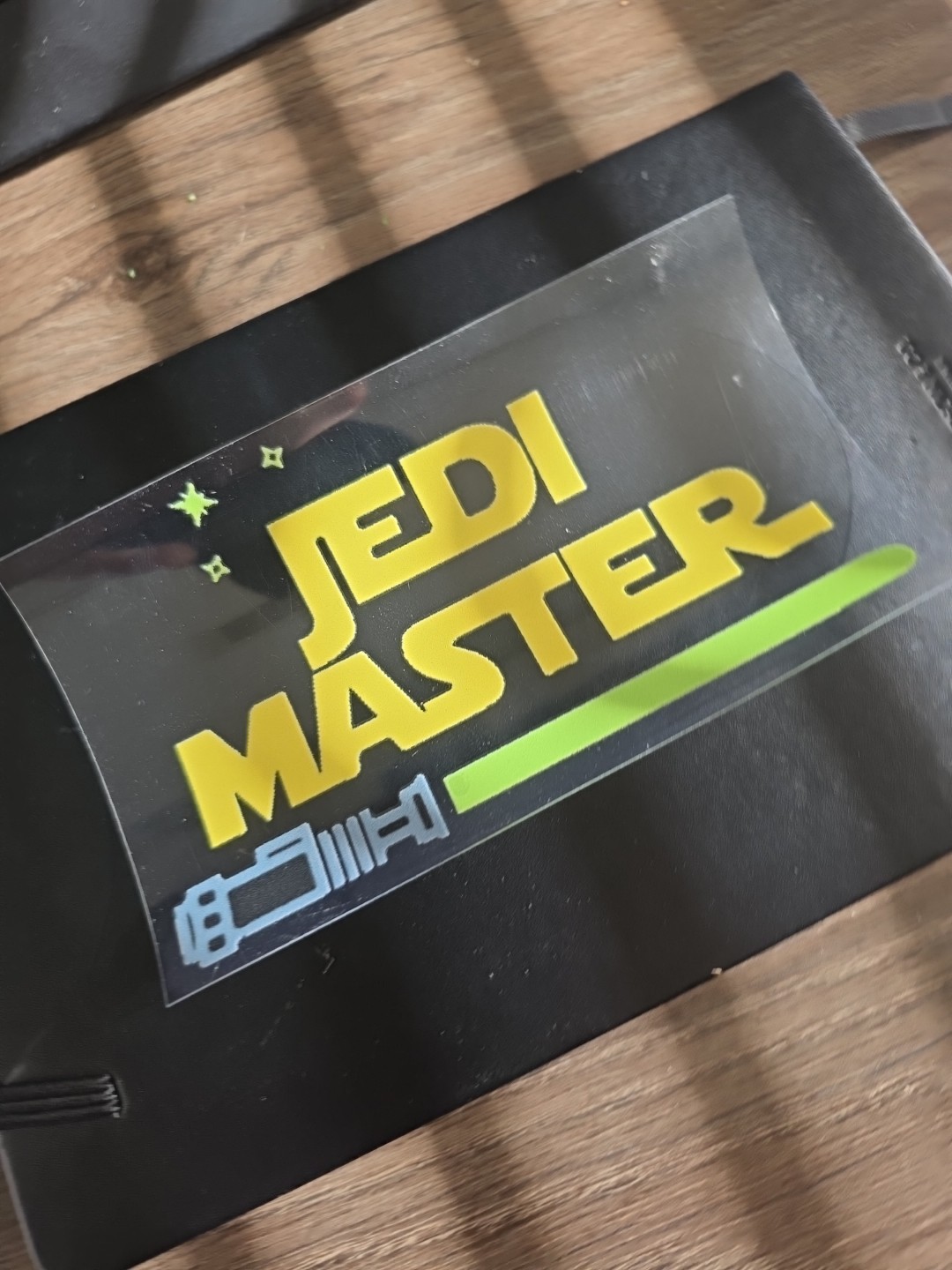 Starwars Jedi Master Light Saber UV DTF Decal Sticker Waterproof USA