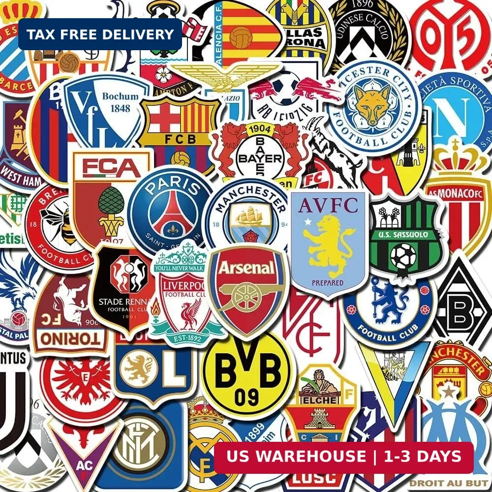 200 PCS World Cup Football Soccer Stickers Soccer Sports Stickers Vinyl Waterpro