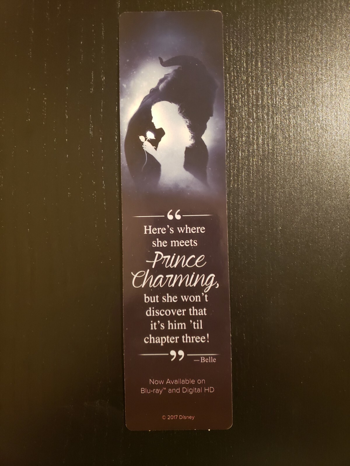NEW Disnep The Beauty and the Beast Bookmark Disney Prince Charming Belle