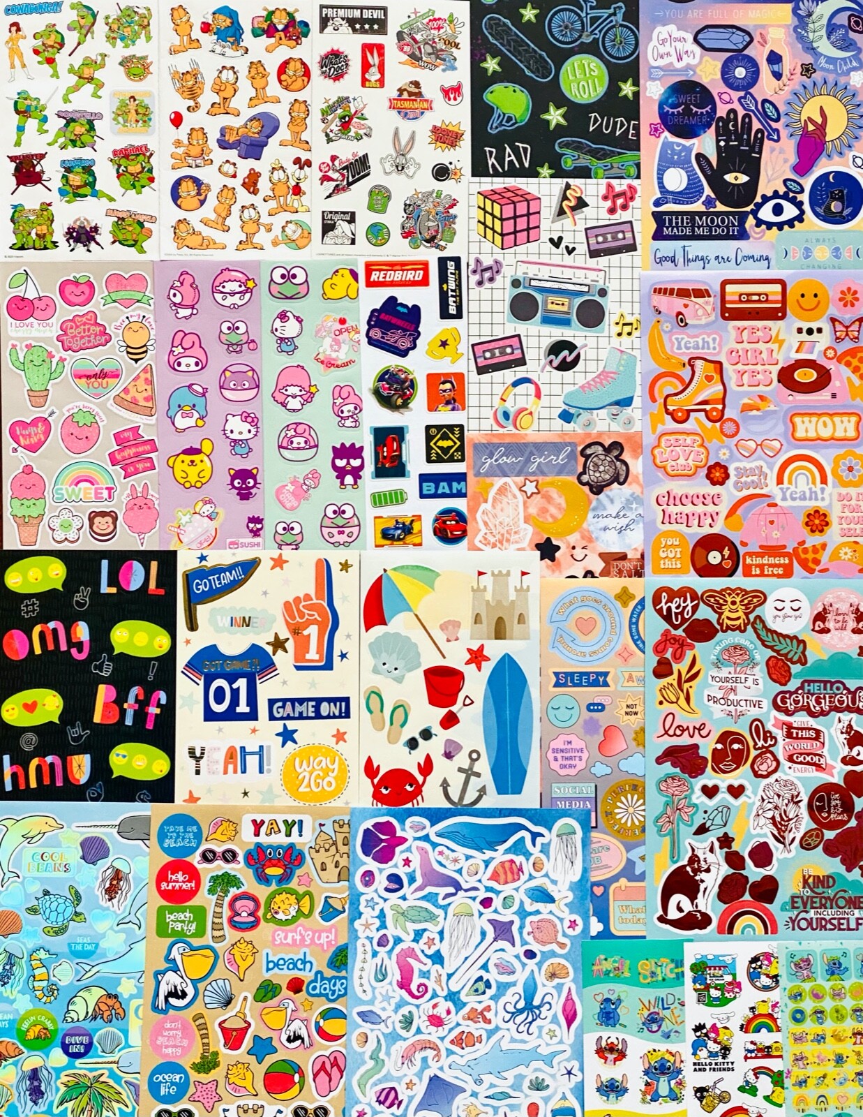 100+ Stickers Retro Crayons Crayola Colors art tools supplies collage create fun