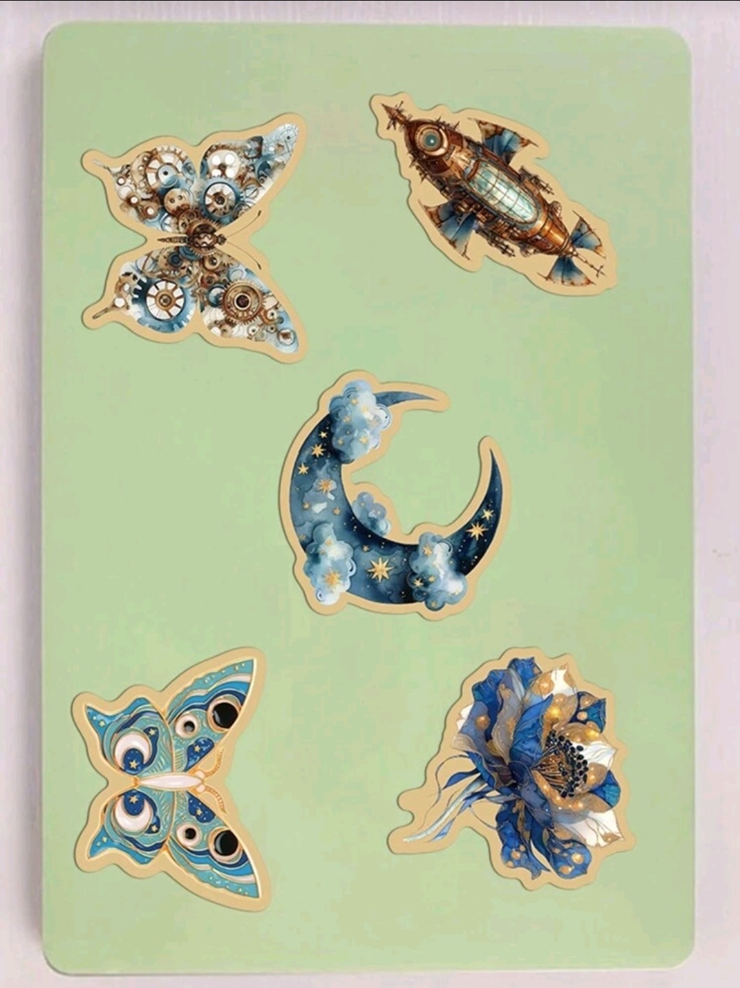 25Pcs Mystical Universe Strange Beauty Planets Flowers Creative Stickers