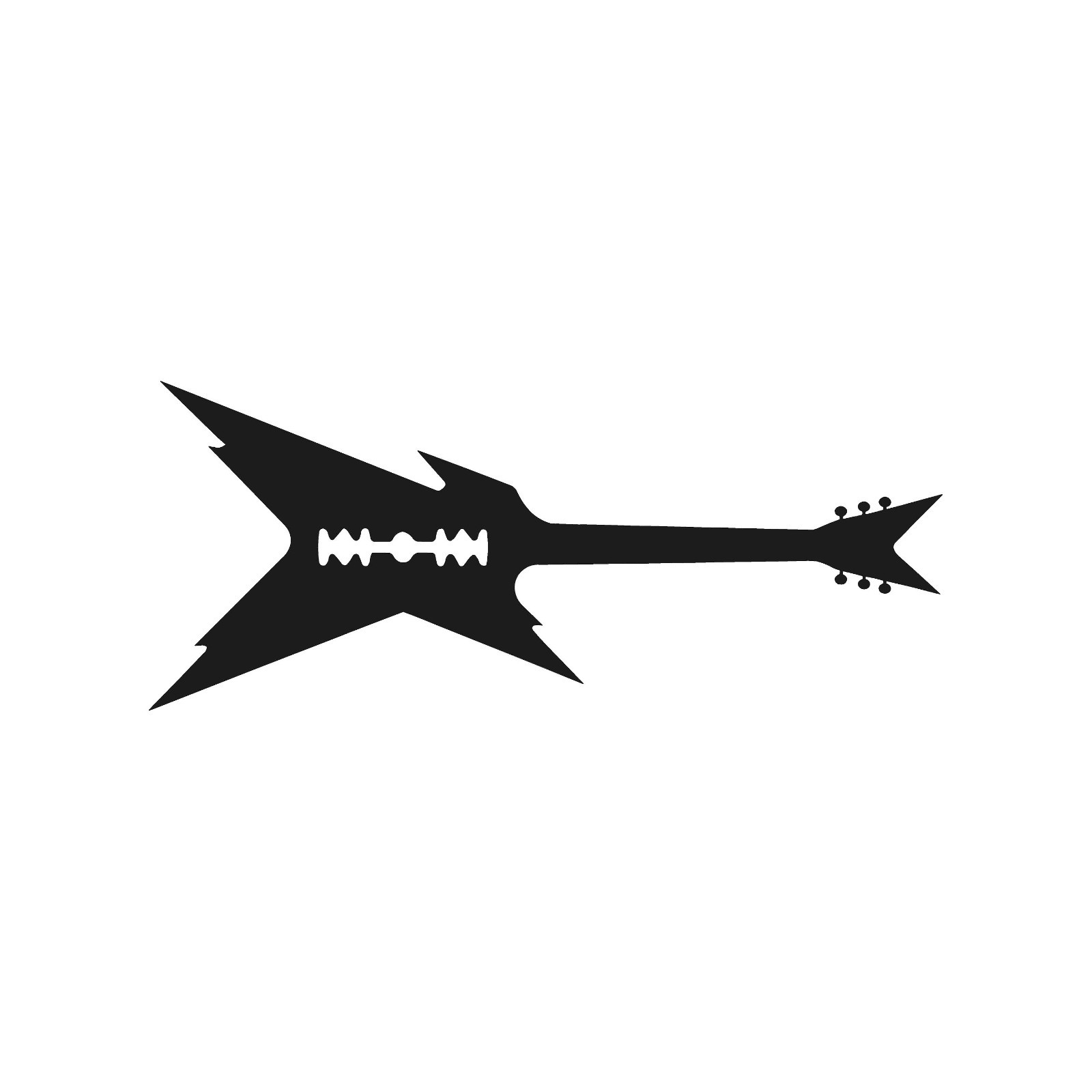 Guitar Vinyl Decal Window Laptop Sticker