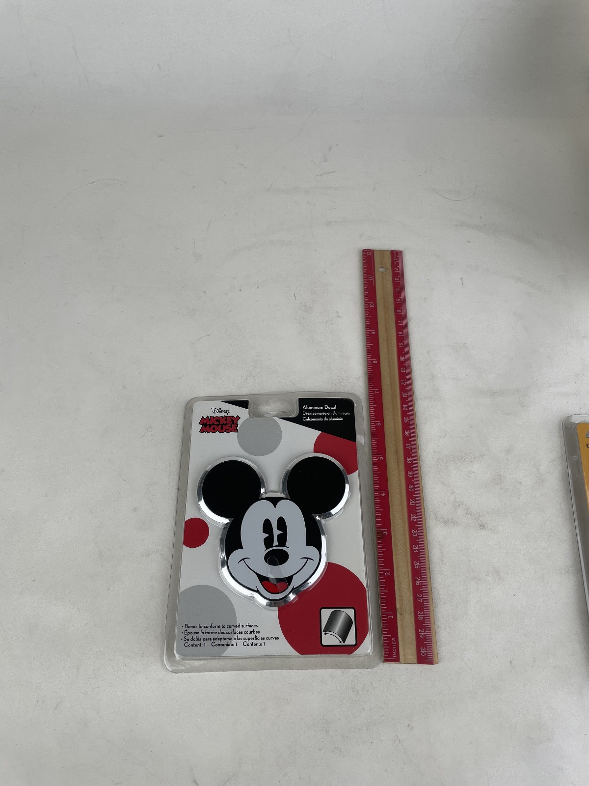 Official Licensed Disney Micky Mouse Aluminum Color Emblem Decal 2 Pak Set