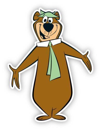 Yogi Bear Cartoon Sticker Decal Laptop Wall Car Phone Kids Family