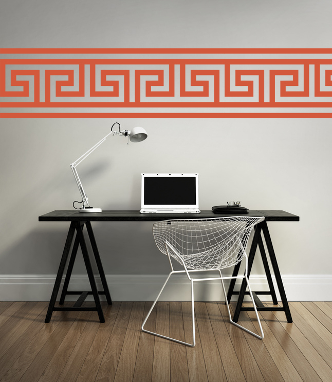 Greek Key, Wall Decal Border, Nursery Wall Decal, Geometric Wall Decal, Dorm Dec